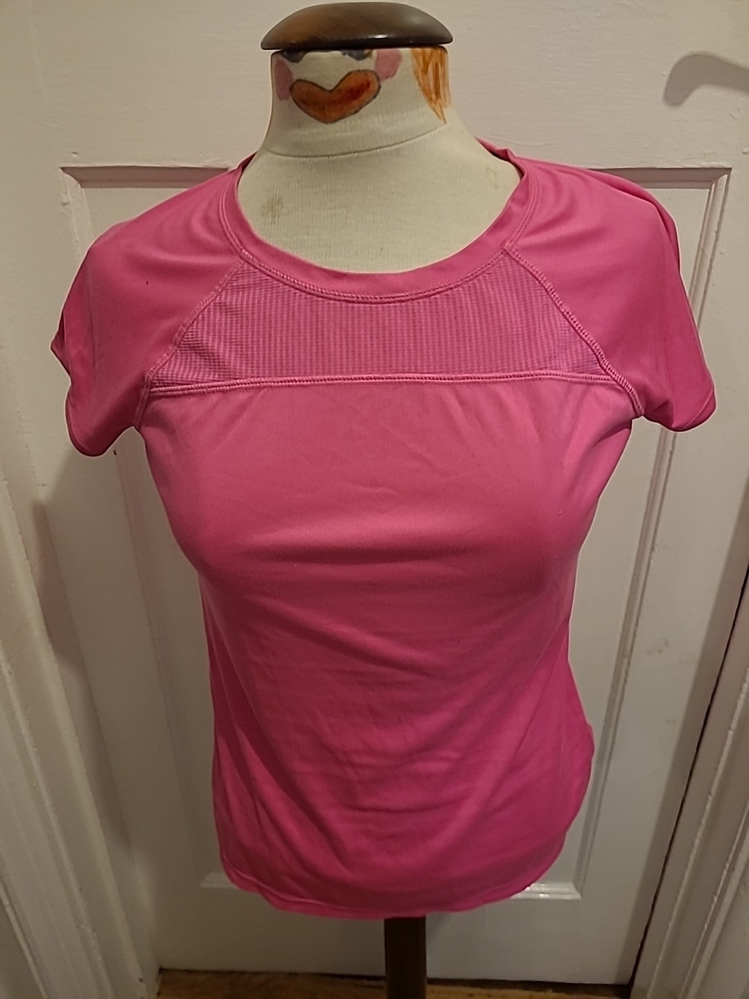 Ladies Athletic Works Size Small Hot Pink Sports Tshirt