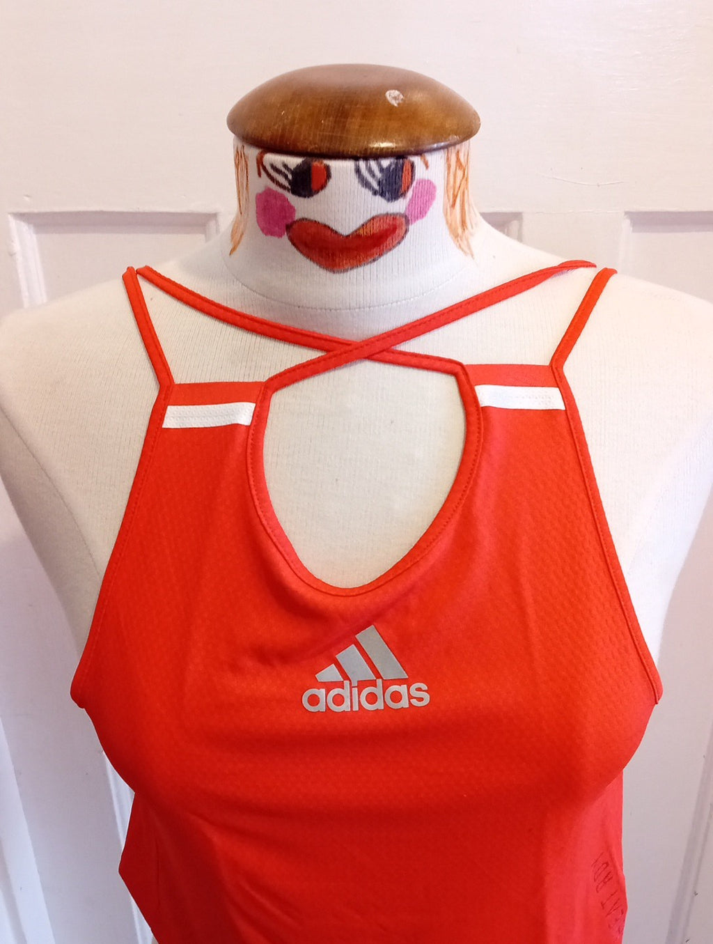 Ladies Adidas 8-10 Red Sportwear Top