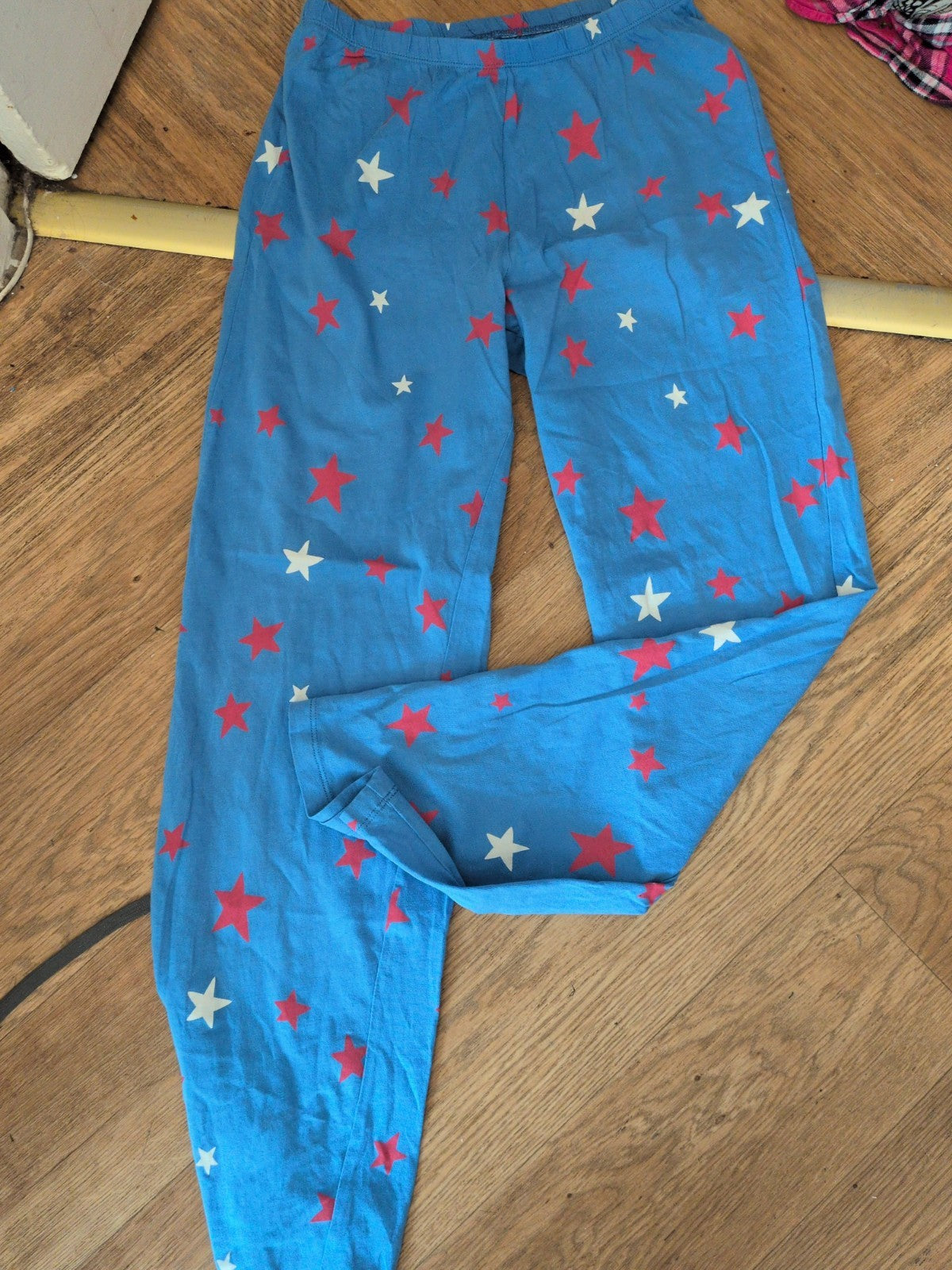 Marks And Spencer Small Blue Star Elasticated Pyjama Bottoms