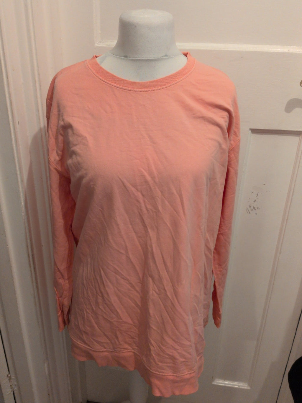XL Peach Pink Long Sleeve Jumper