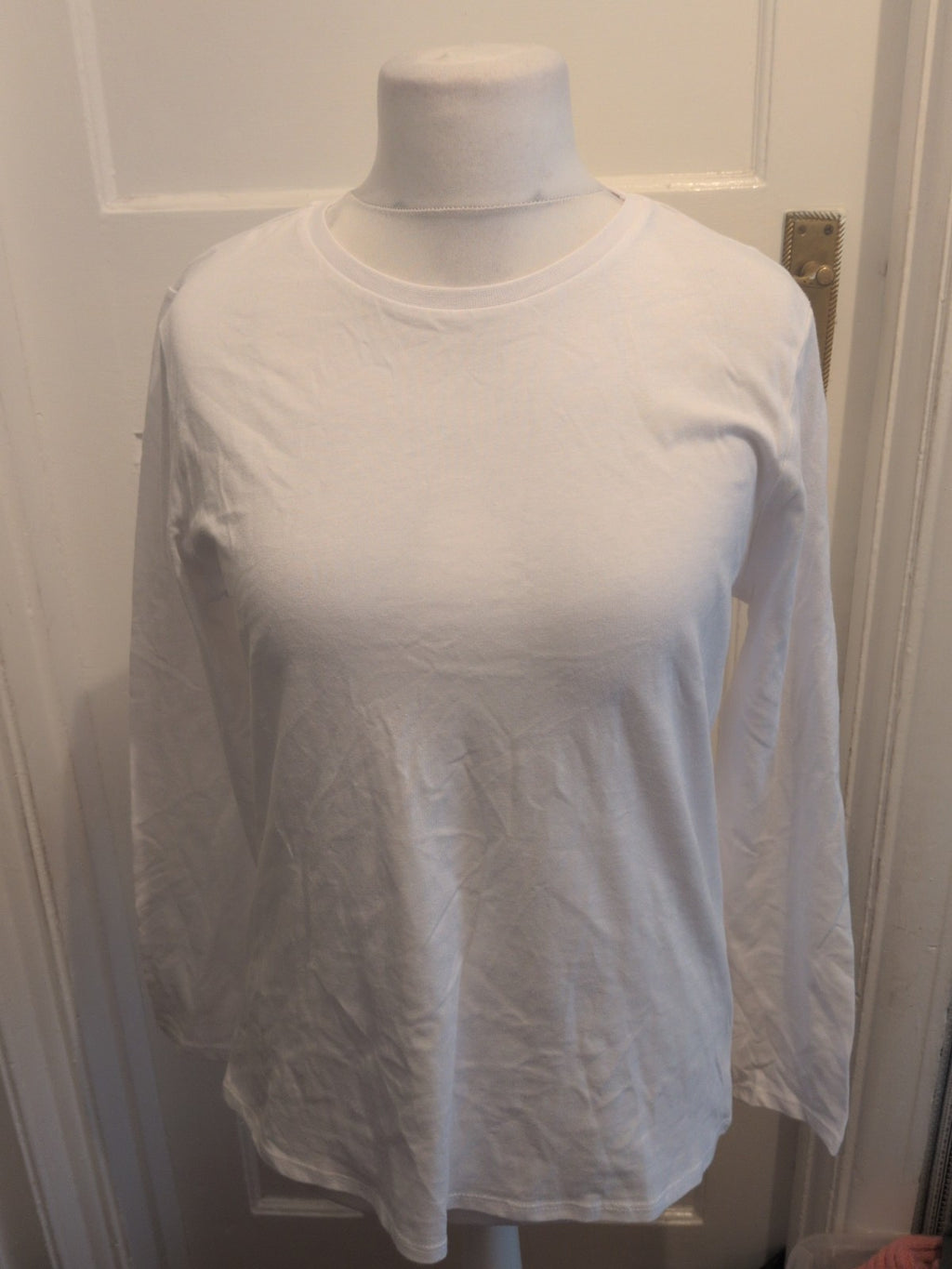 George Everyday Basics 16 Long Sleeve Crew Neck T-shirt White
