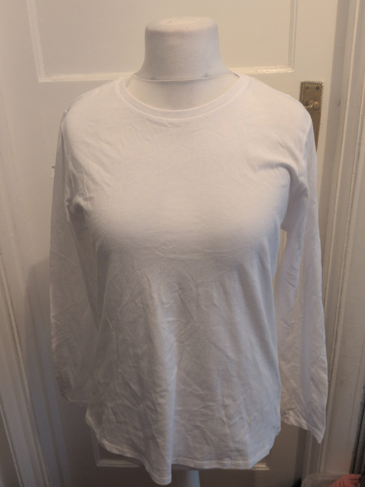 George Everyday Basics 16 Long Sleeve Crew Neck T-shirt White