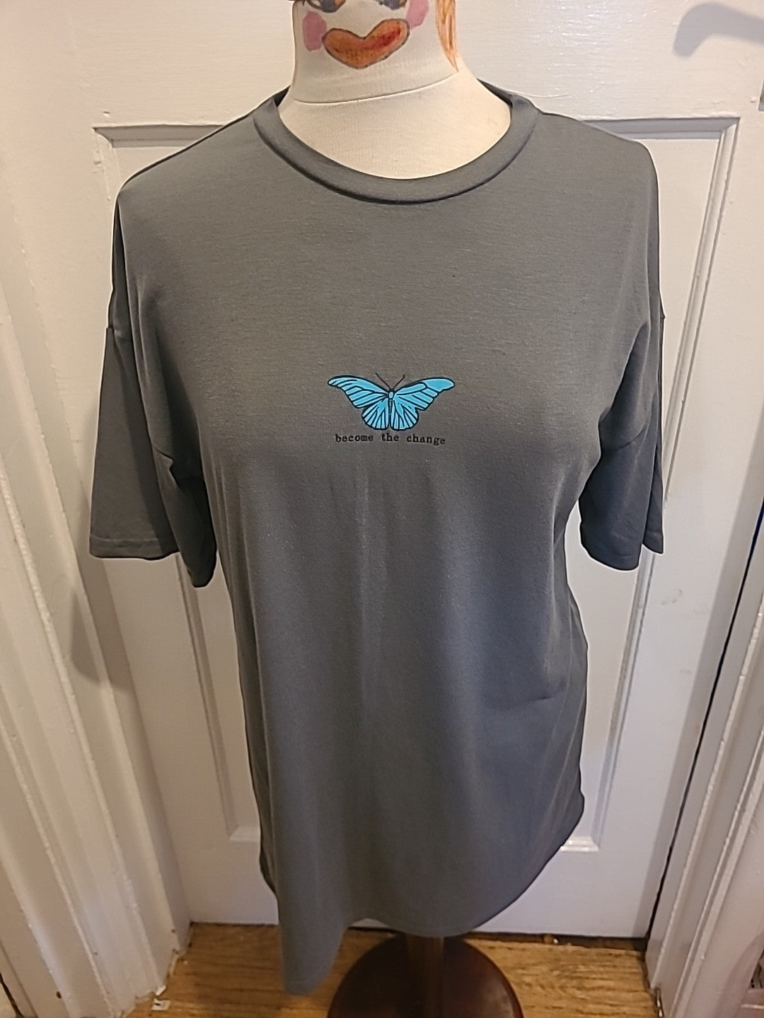 Ladies Shein Size XS Grey Short Sleeve Tshirt Dress