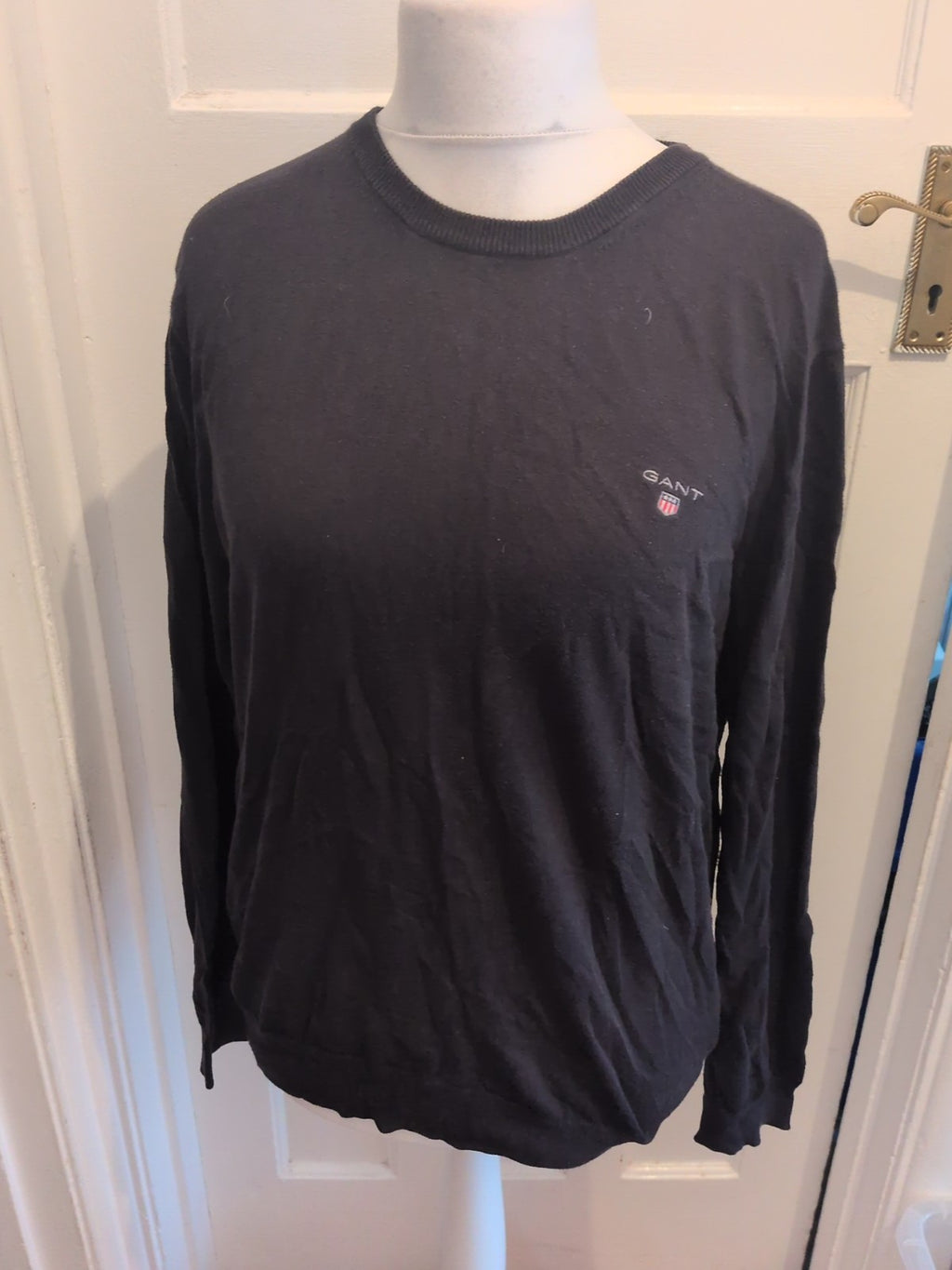 Gant Medium Black Long Sleeve Pullover Jumper