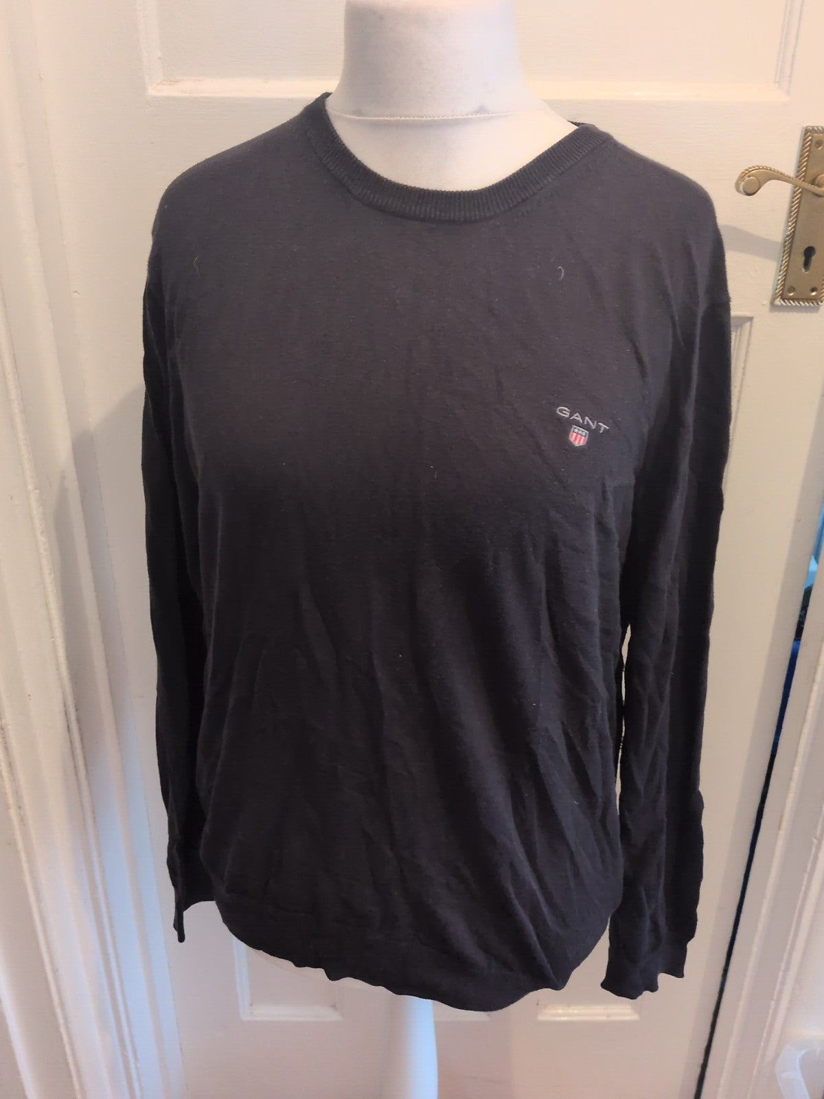 Gant Medium Black Long Sleeve Pullover Jumper