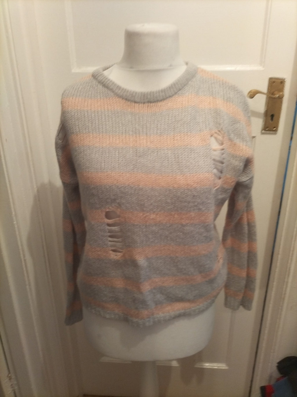 Primark Medium Pink And Grey Jumper