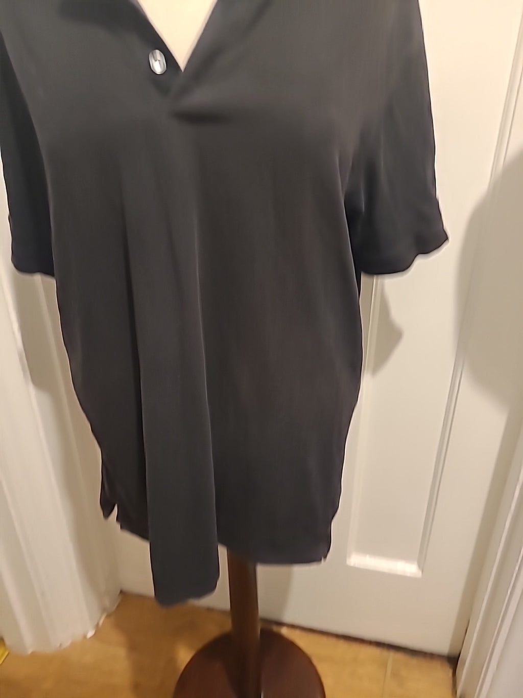 Mens Styler Street Size XL Black Short Sleeved Polo(Slight Discolouration On...