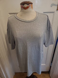 Mens Shein Size XS Grey Fleck Short Sleeved Tshirt