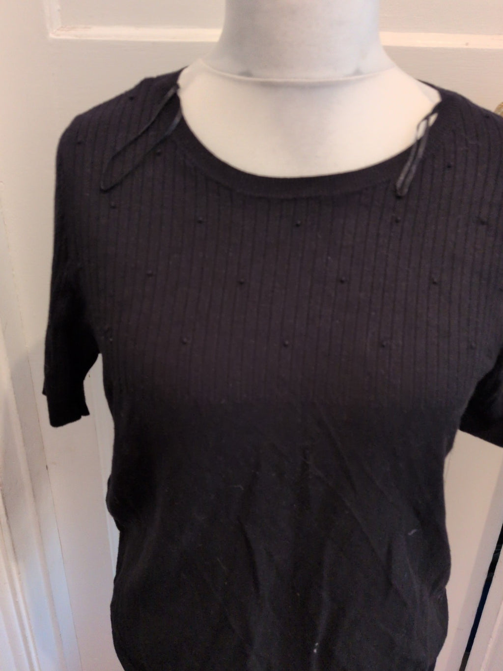 Tu 14 Black Short Sleeve Jumper Pullover
