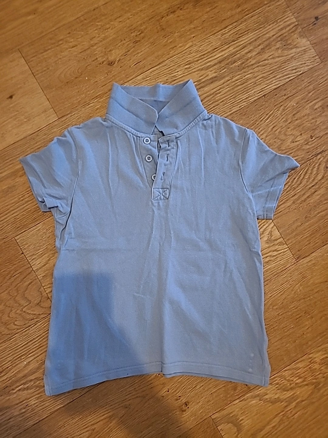Boys Smart Start Age 8-10 Years Blue Short Sleeved Polo