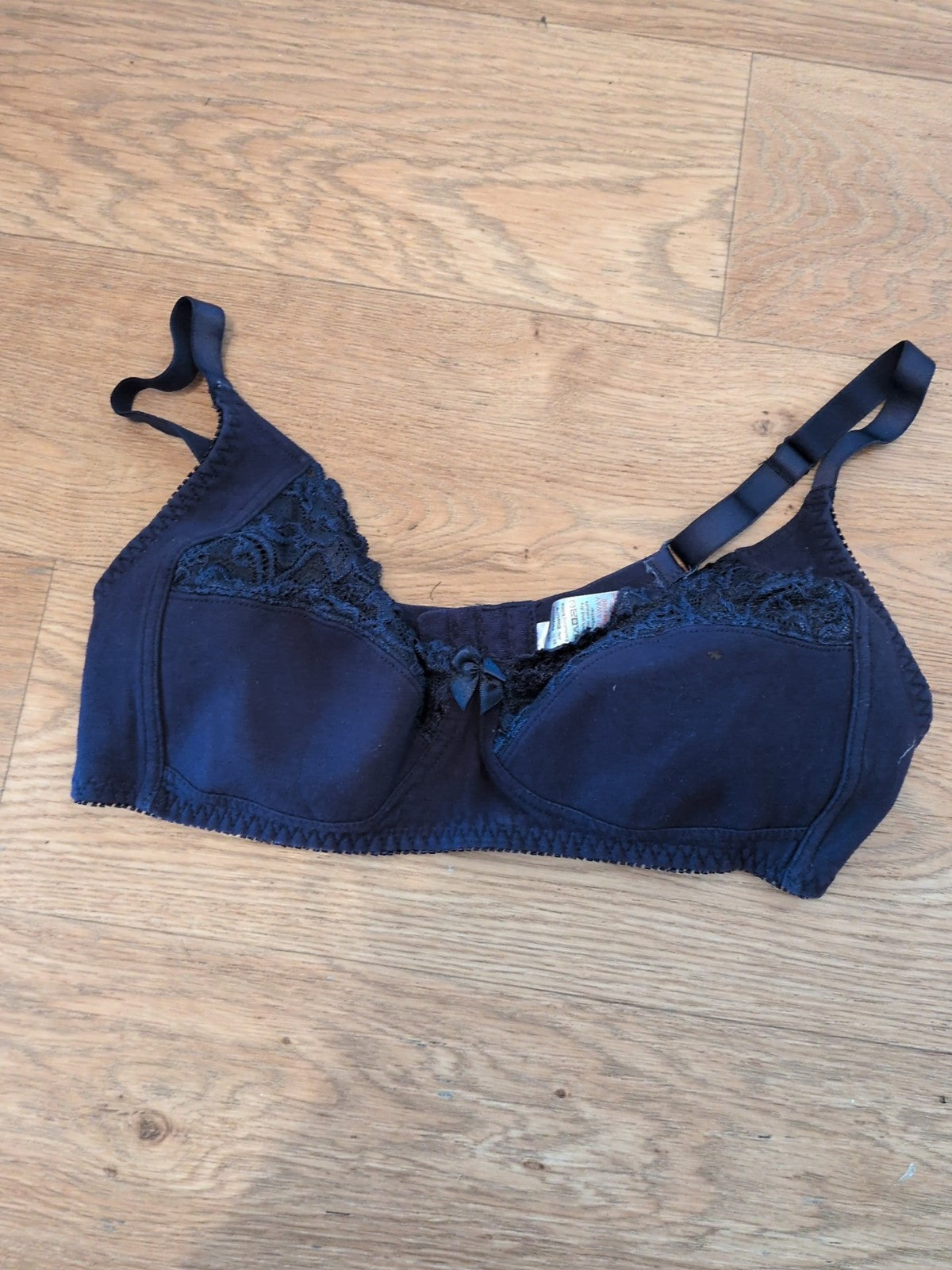 Bonmarche 38B Navy Un Padded No Wire Bra