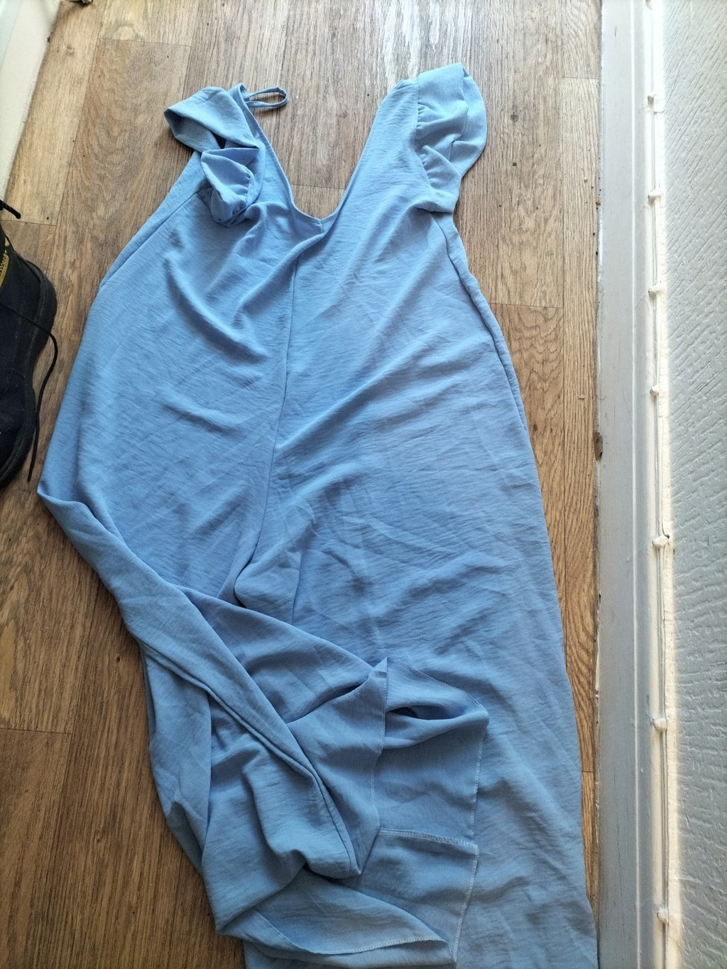 Ladies Tu Size XL Blue Short Sleeved Jumpsuit