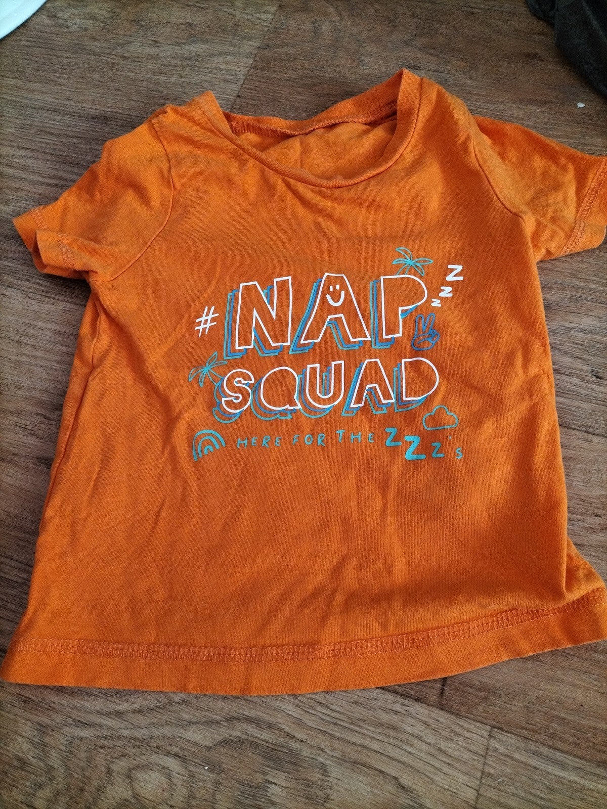 Boys George 12-18 Months Orange Nap Squad T Shirt