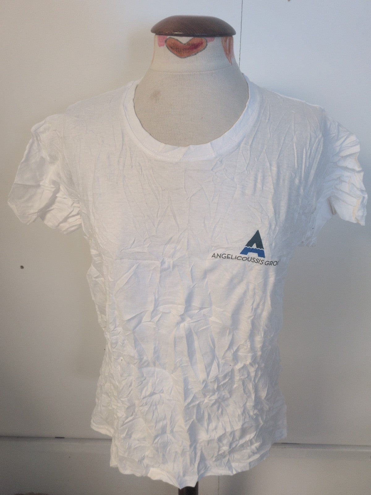 Ladies Sols Size Medium White Logo Print Short Sleeve T-shirt