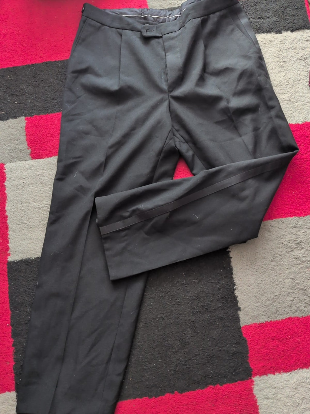 36" Black Smartwear Trousers