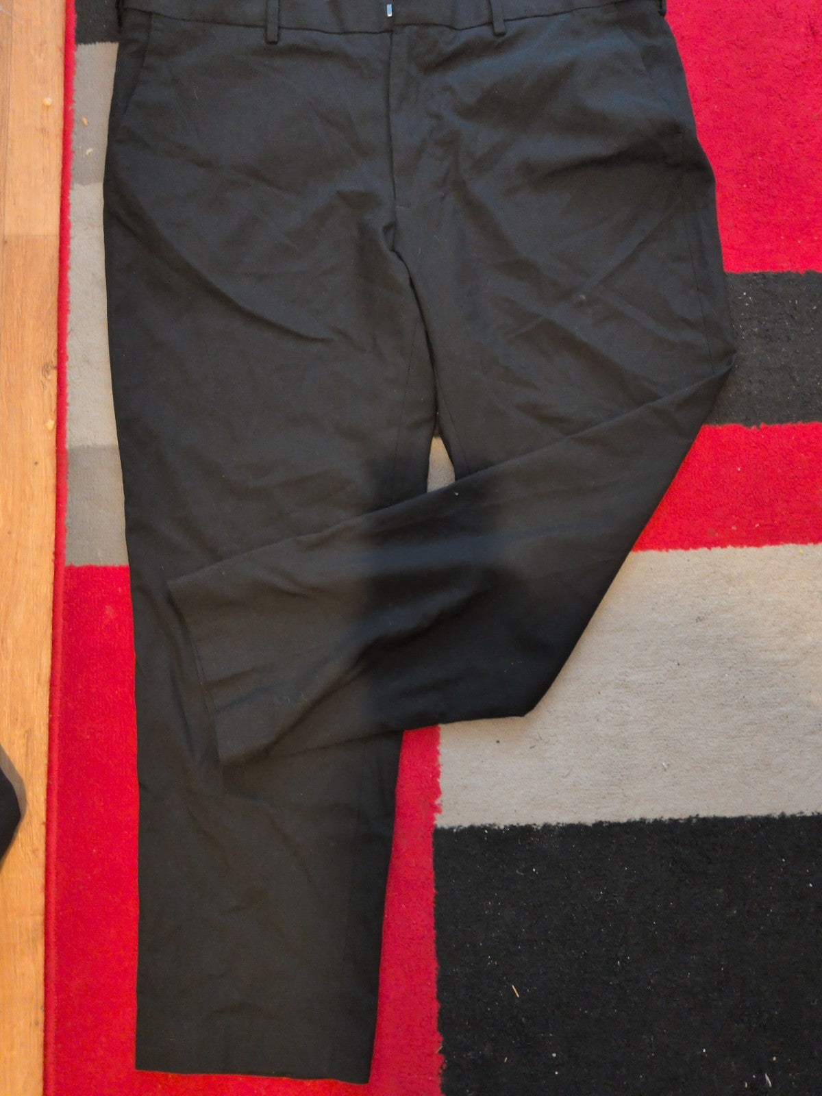 M&S 40x29 Short Black Smart Trousers