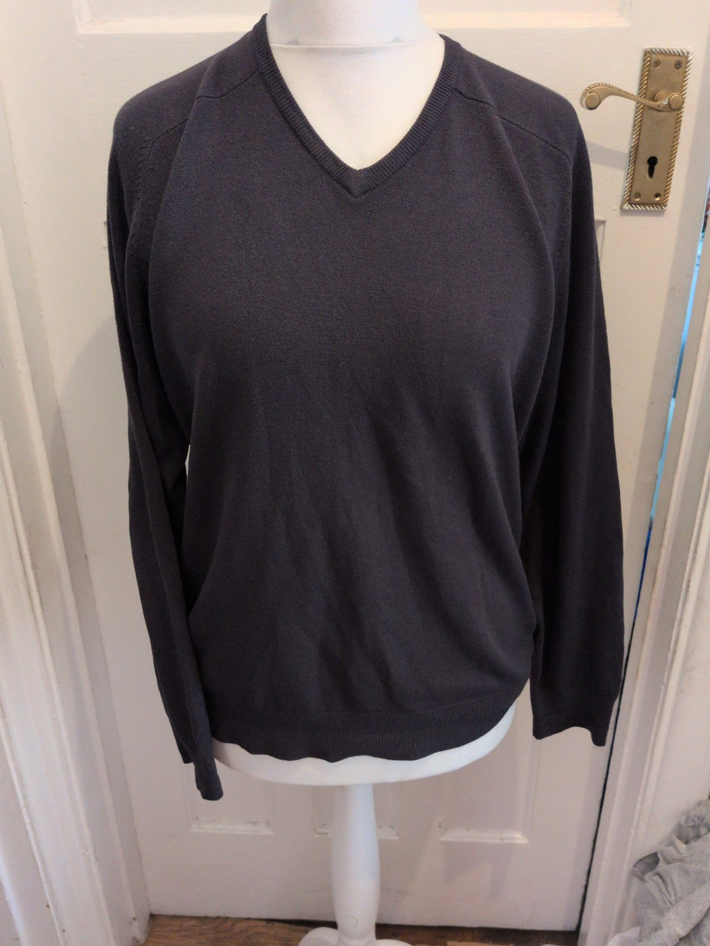 Marks And Spencer Medium Dark Navy Super Soft Long Sleeve Jumper