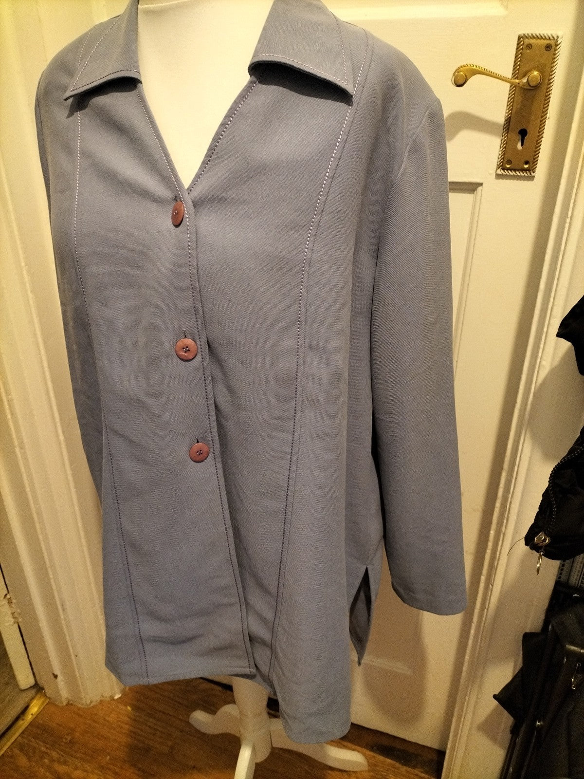 Ladies Elvi Size 20 Lilac Purple Lined Padded Blazer