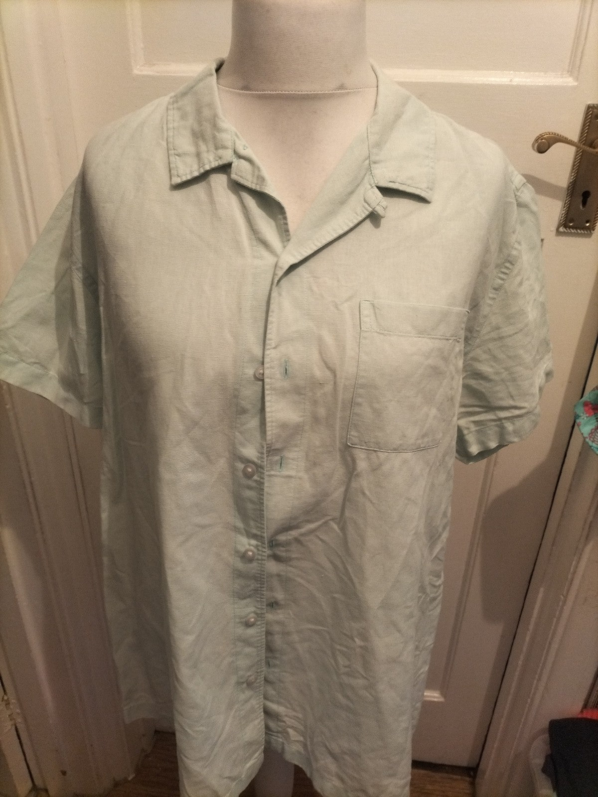 Red Herring XL Pale Aqua Short Sleeve Shirt