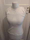 14 White Sleeveless Vest T-shirt