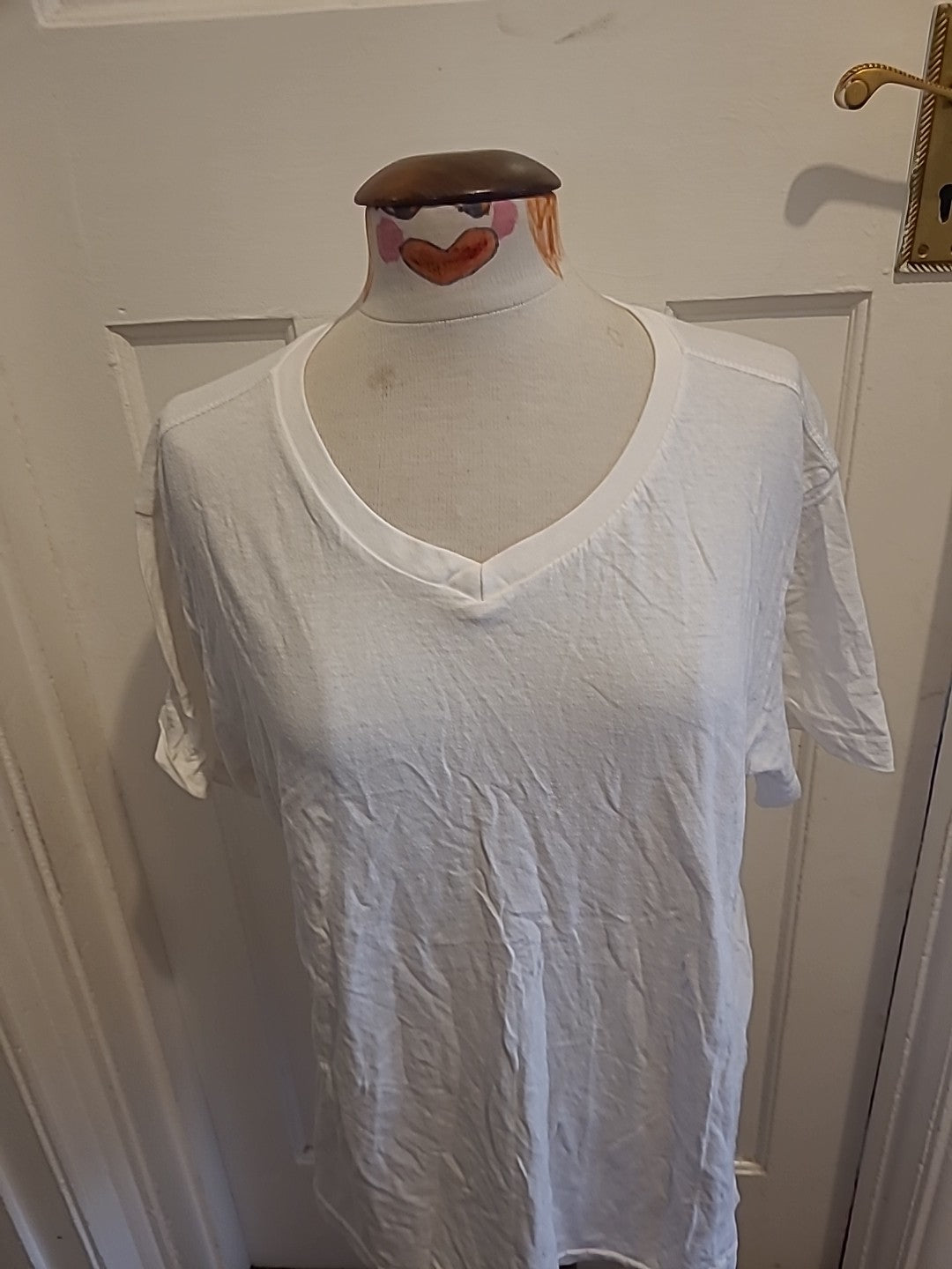 Mens Donnay Size 3XL White Short Sleeved Tshirt