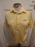Mens Wolsey Size Small Yellow Short Sleeved Polo