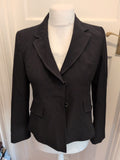 Debenhams Petite Collection 12P Black Blazer Lined And Padded
