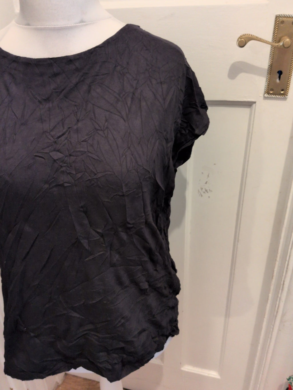 Next 16 Black Cap Sleeve T-shirt