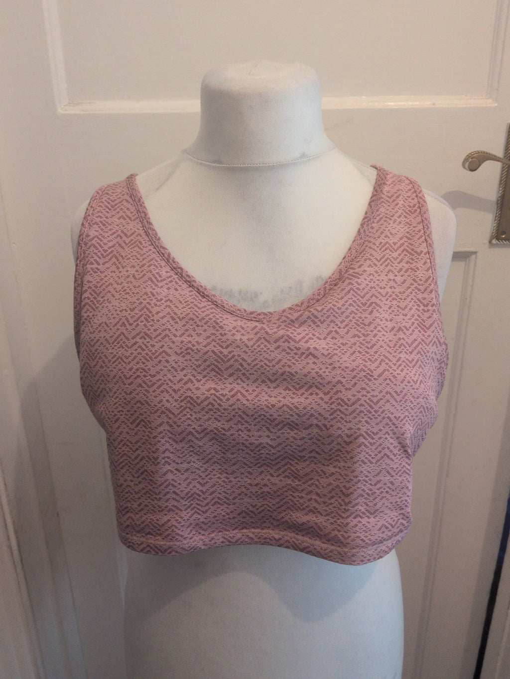 Ladies George Size 20-22 Pink Flecked Sports Bra
