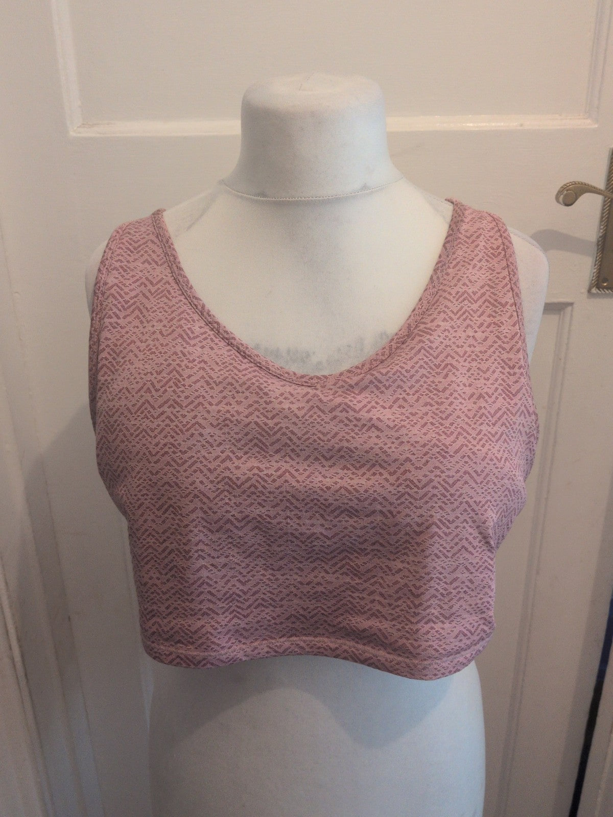 Ladies George Size 20-22 Pink Flecked Sports Bra