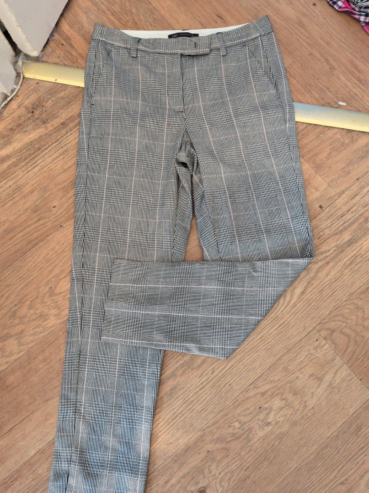 Marks And Spencer 8 Short Check Trousers