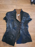 Ladies Pllc Size 2XL Black Lined Blouse