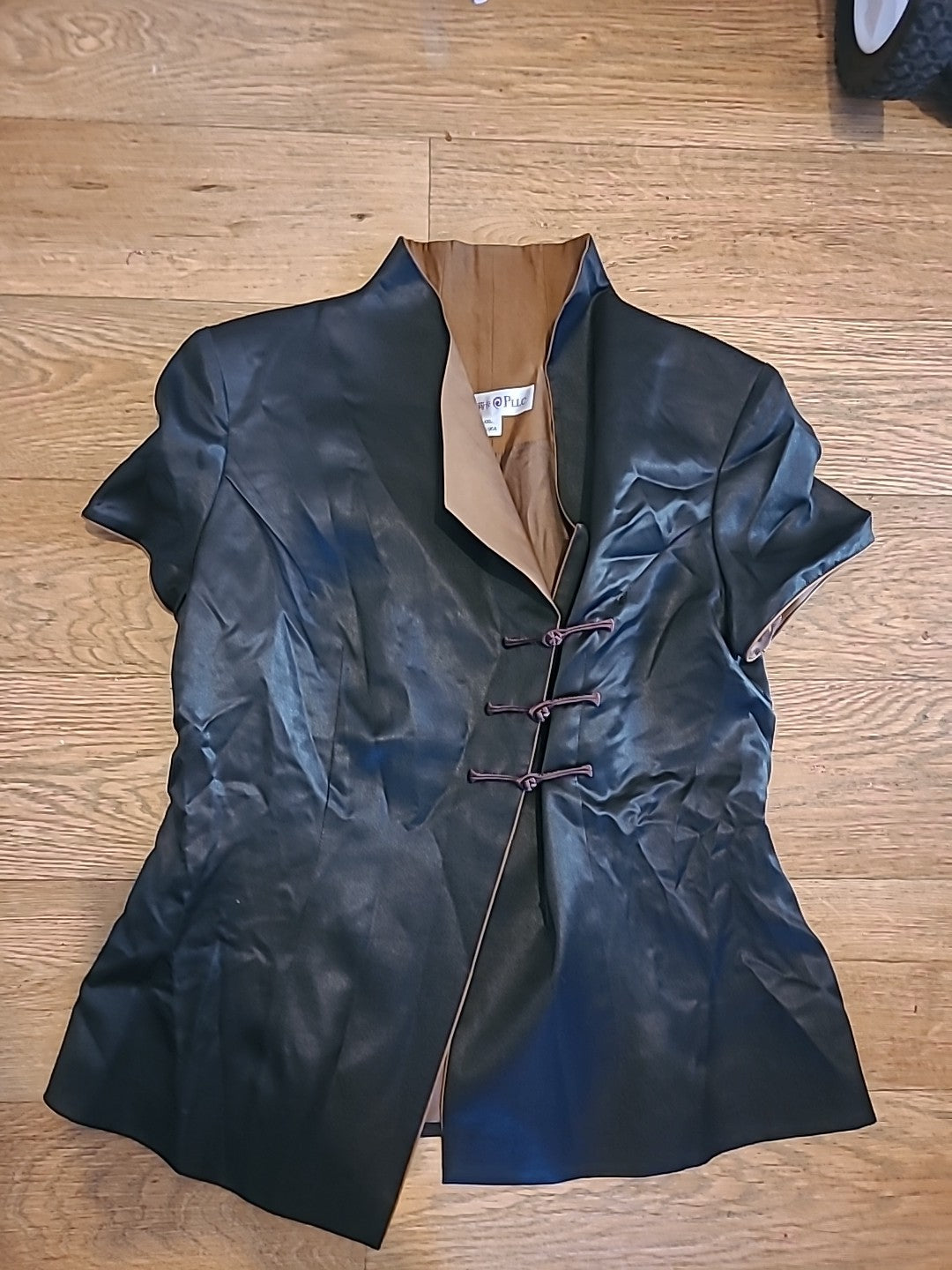 Ladies Pllc Size 2XL Black Lined Blouse