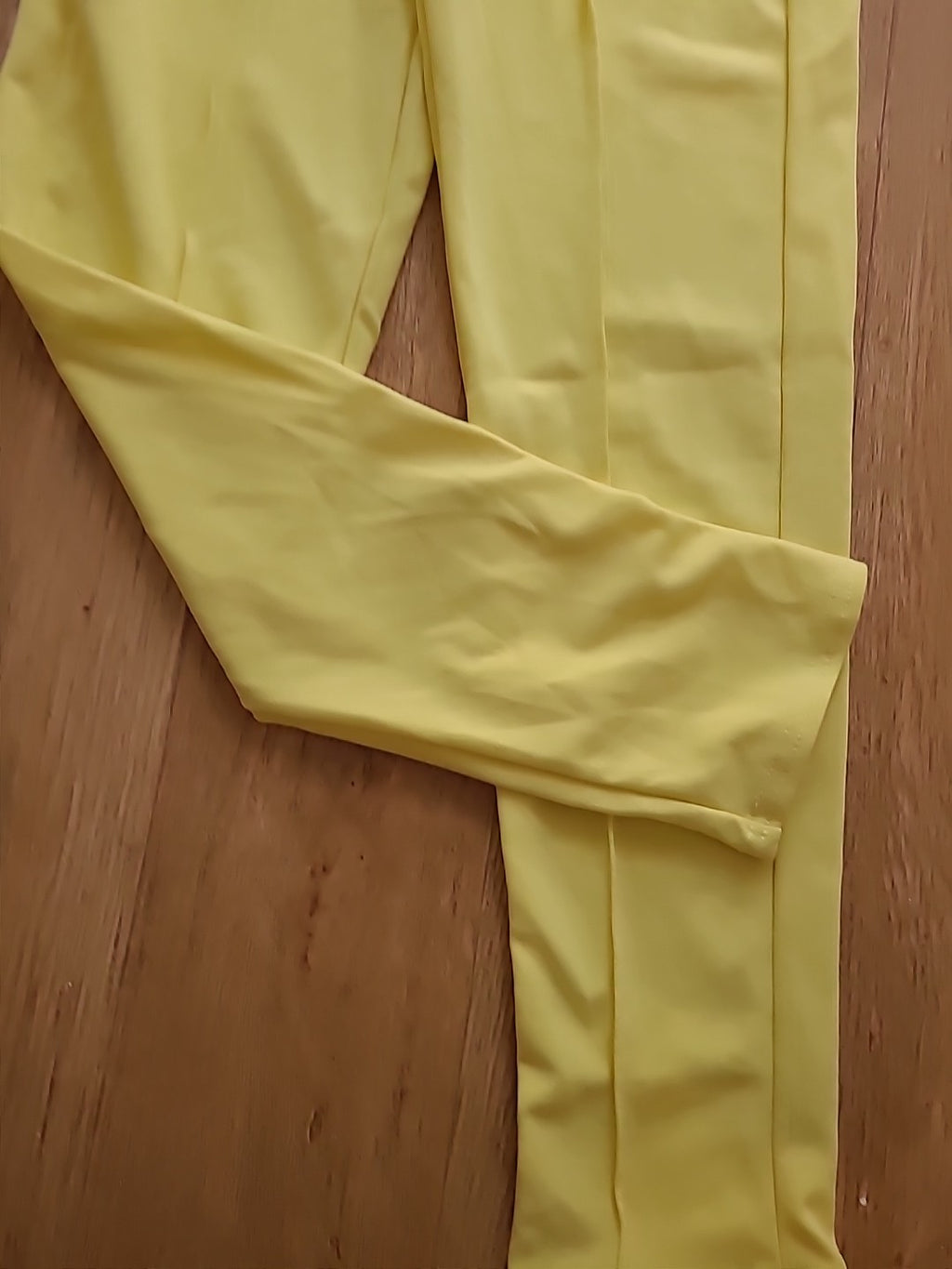 Brand New Missguided Size 8 Yellow Coord Self Fabric Belted Trousers