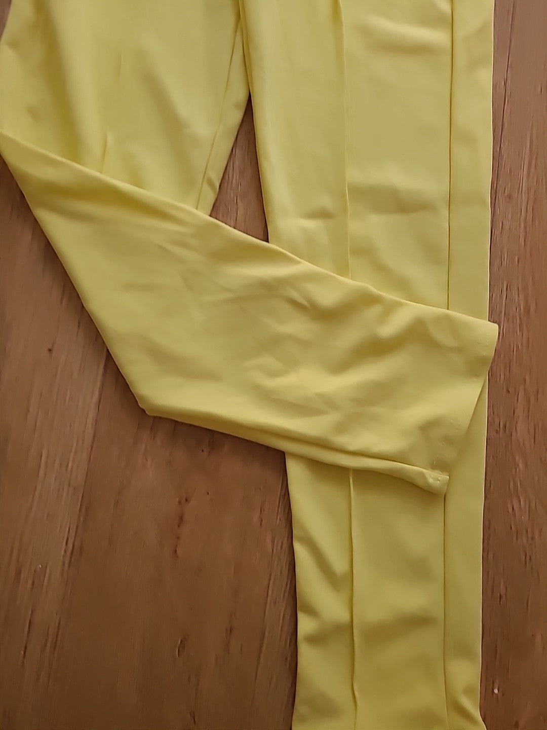 Brand New Missguided Size 8 Yellow Coord Self Fabric Belted Trousers