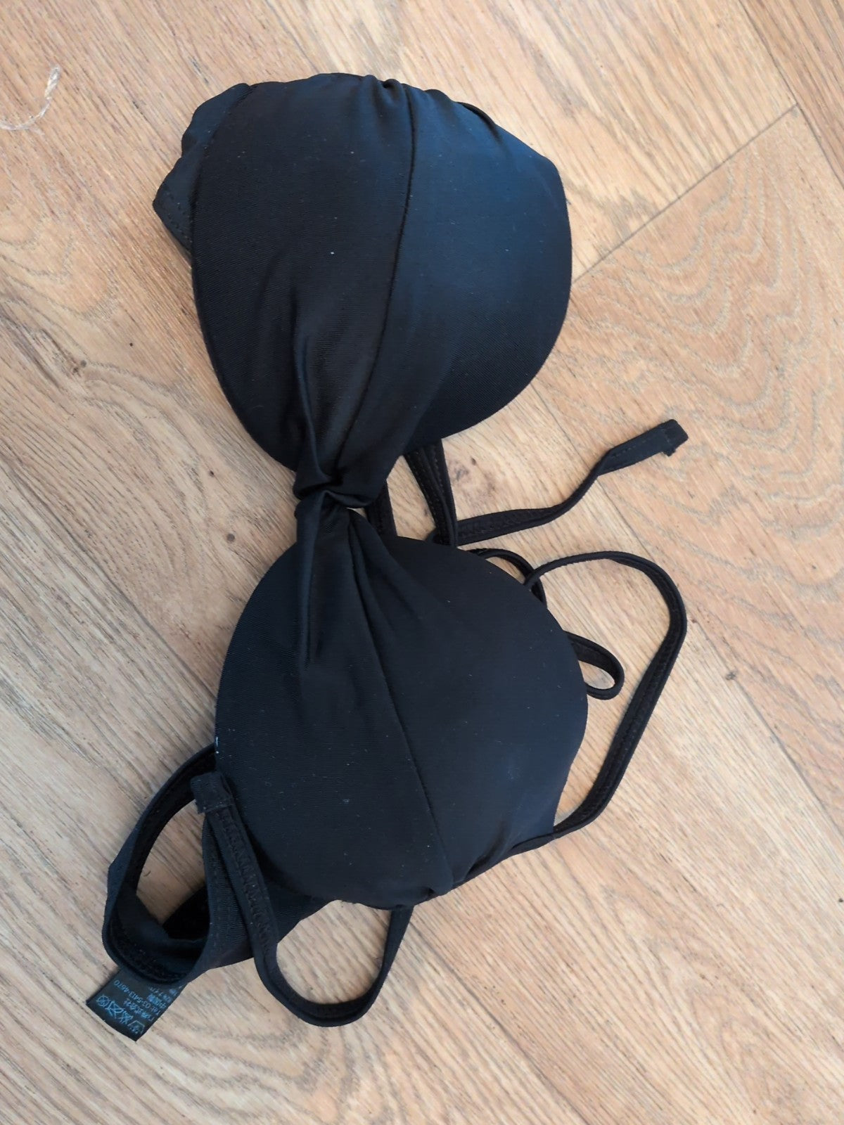 George 8 Black Bikini Bra