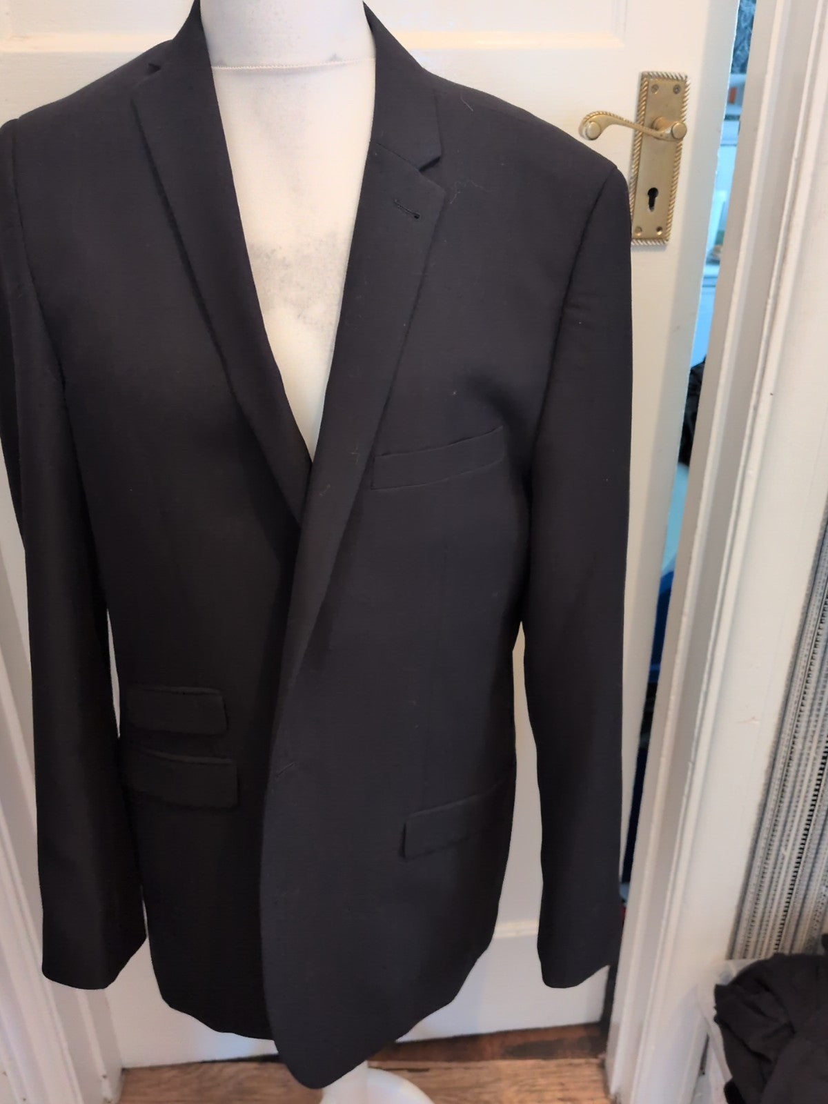 Williams And Brown 46" Black Tuxedo Jacket