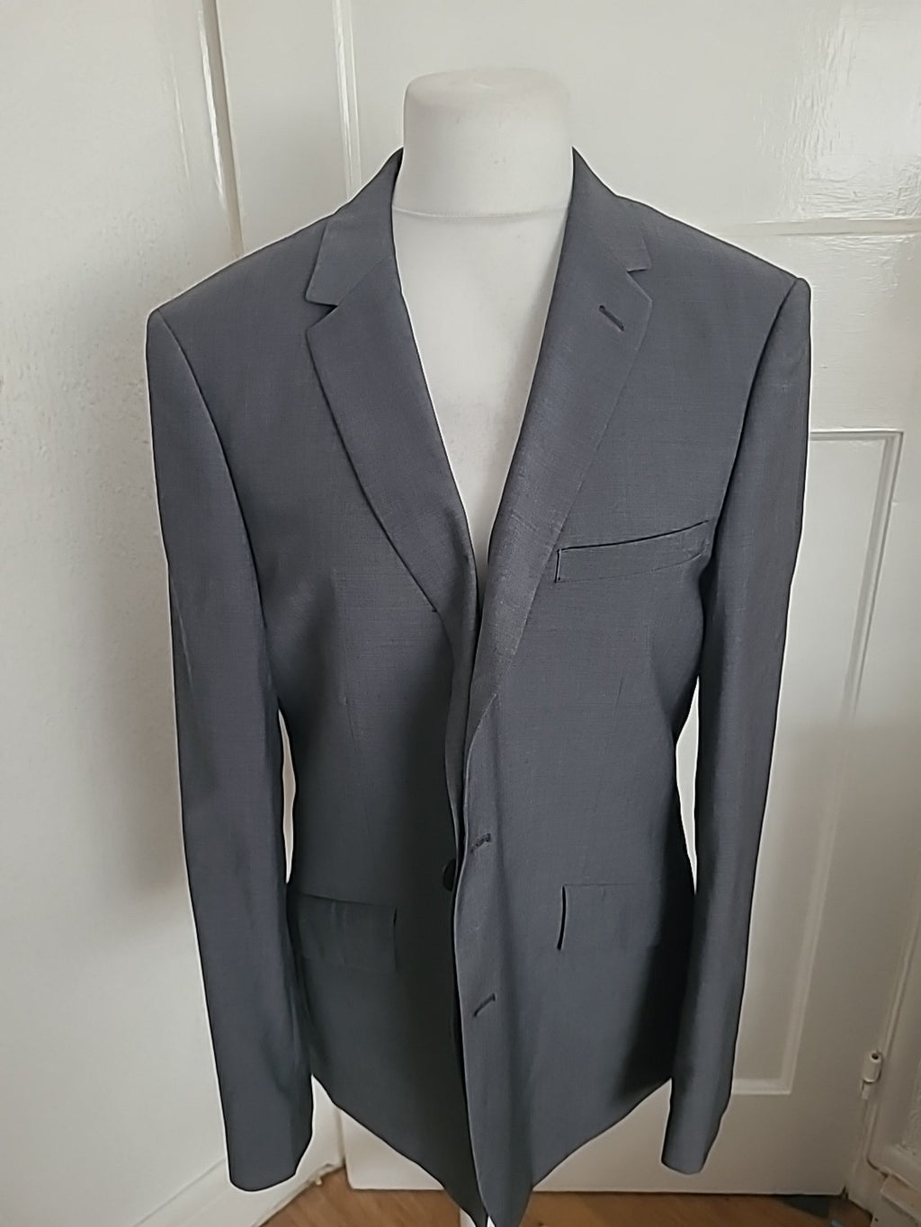 Mens Autograph Tailored Fit Size 44in Chest Wool Mark Pure New Wool Grey Formal