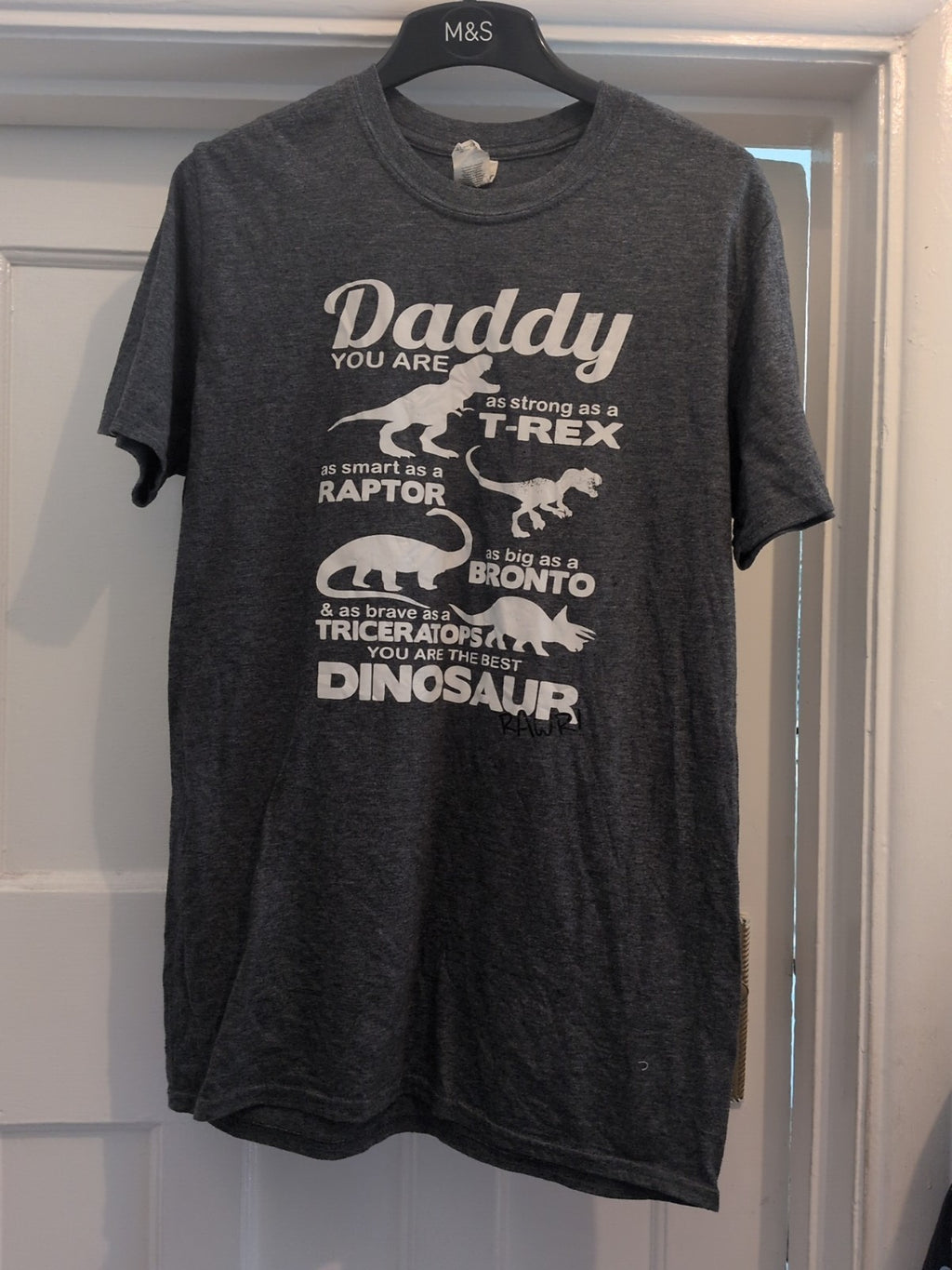Gildan Medium Grey Print Daddy T-shirt