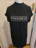 Ladies River Island Size 8 Black Short Sleeved Tshirt Dress