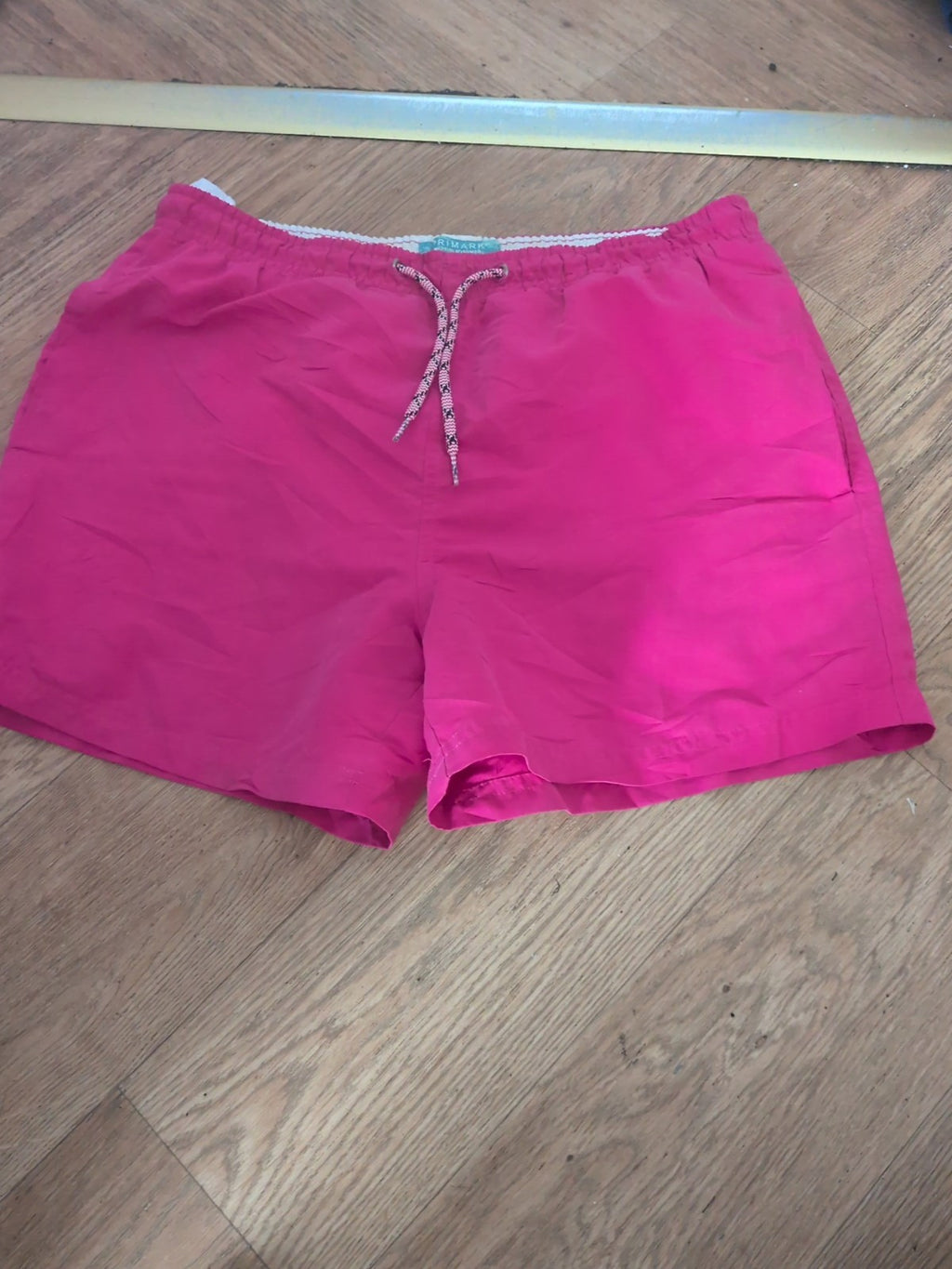 Primark Small Hot Pink Mesh Lined Swim Shorts