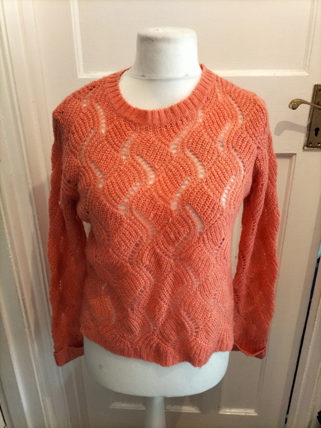 Primark 14 Peach Knit Jumper Pullover