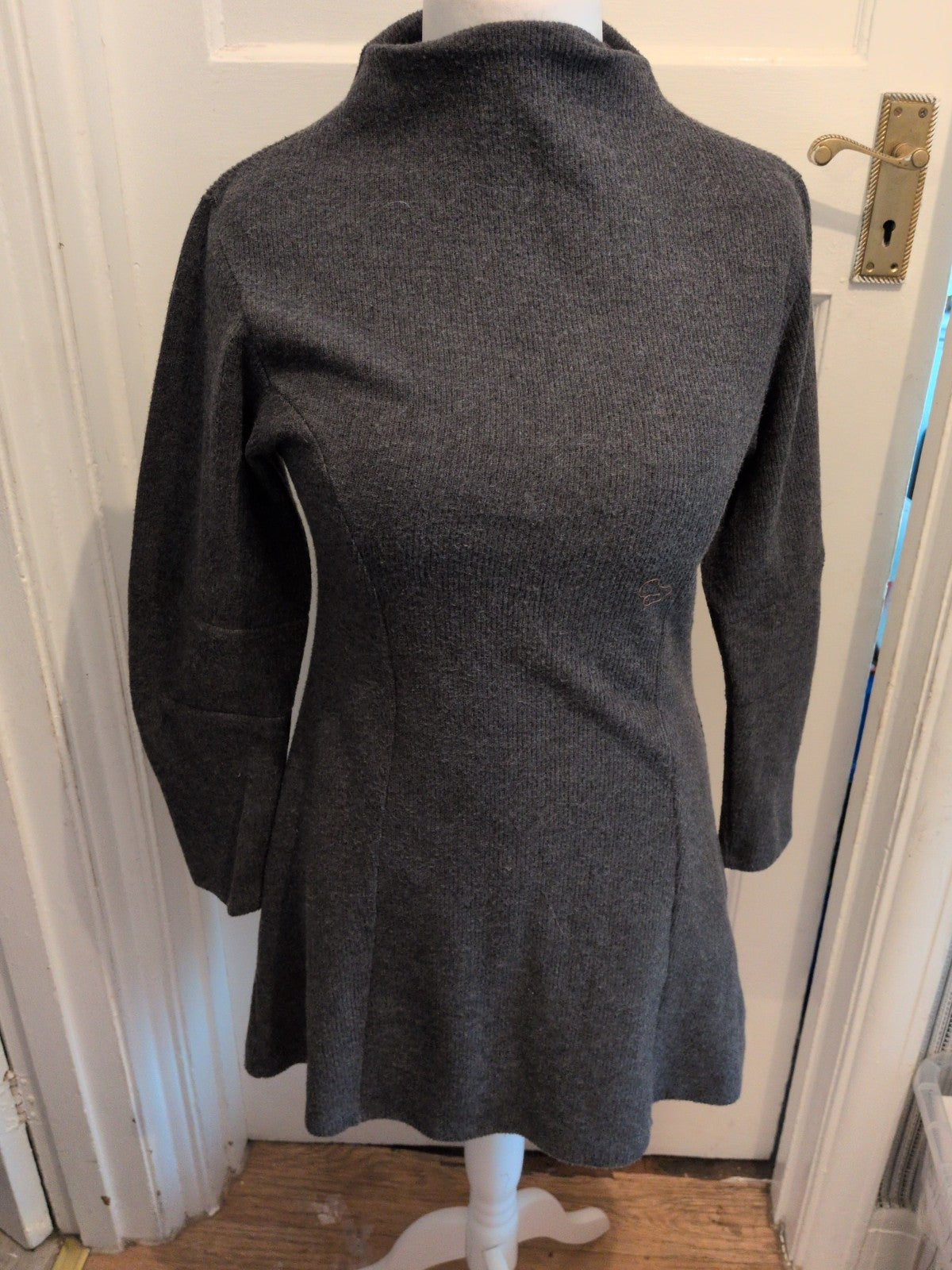 Primark 14 Grey Long Sleeve Jumper Dress