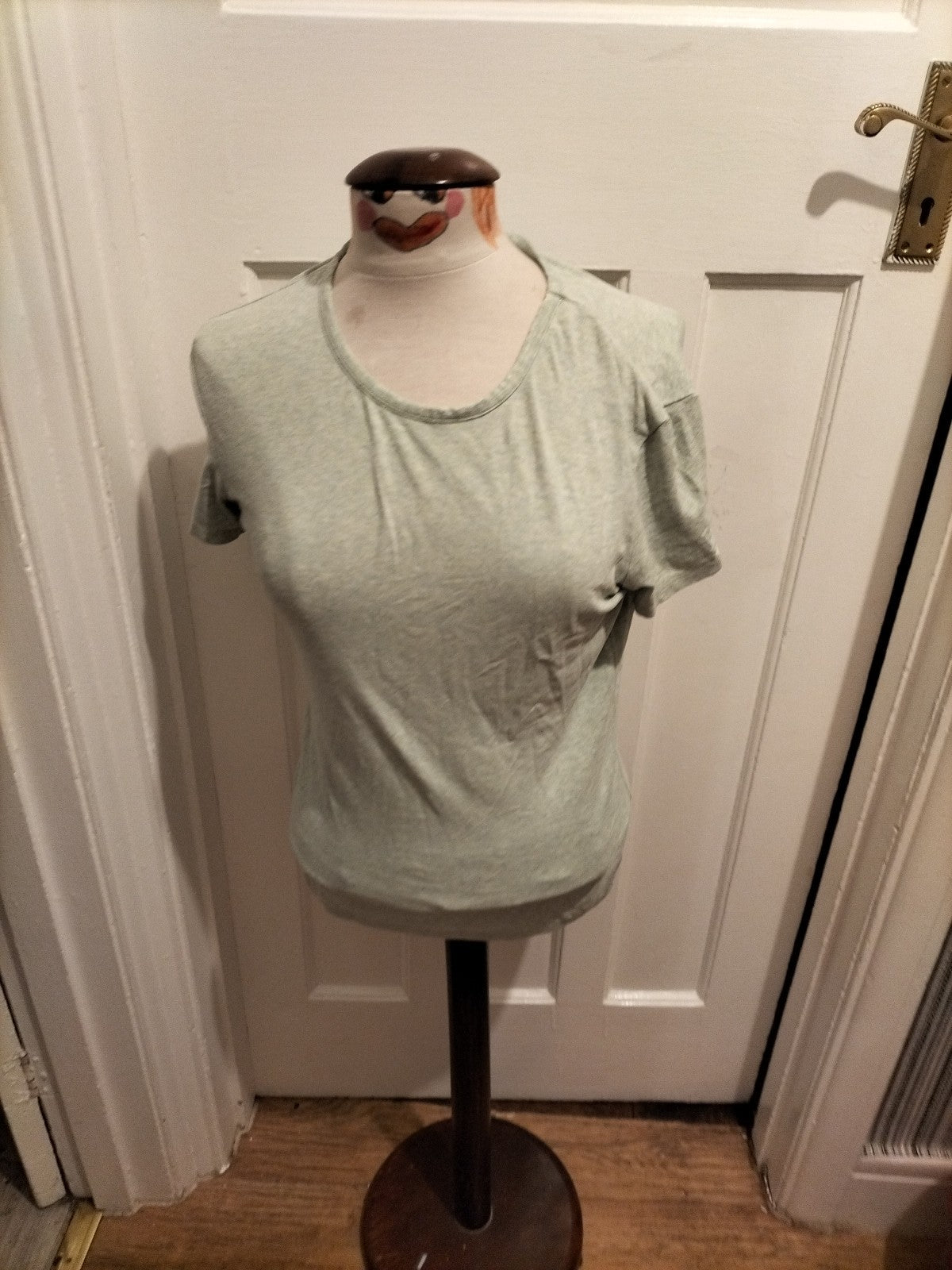 Ladies Next Size 10 Pale Mint Fleck Short Sleeved Tshirt