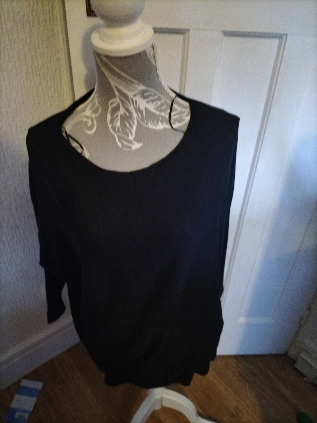 Ladies H&M  Size Small Black Short Sleeve Dress