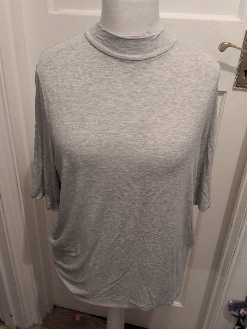 Ladies Papaya 20 Grey Plain Short Sleeve T-shirt