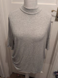 Ladies Papaya 20 Grey Plain Short Sleeve T-shirt