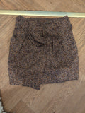 H&M 14 Multicoloured Belted Knee Length Skirt