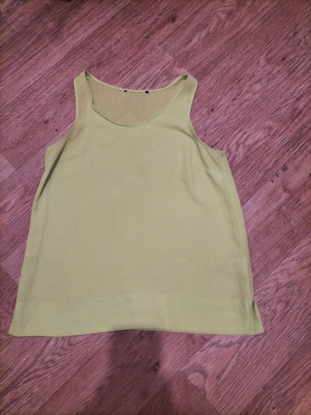 Ladies Primark 8 Lime Green Sleeveless Blouse