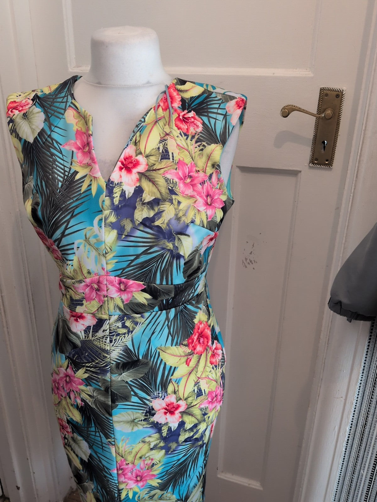 George 12 Floral Print Multicoloured Sleeveless Dress